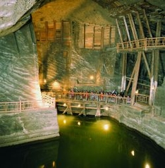 unterirdischen Pilgerroute im Salzbergwerk Wieliczka